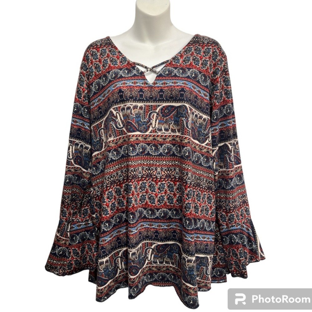 Yak & Yeti Boho Top.  Size large